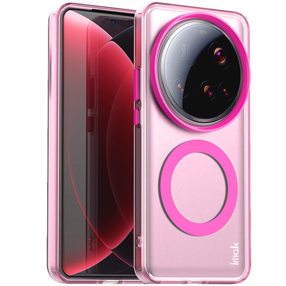 IMAK For Xiaomi 15 Ultra Case Magnetic Case Candy Color Anti Drop TPU + PET Back Cover