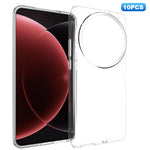 10Pcs  /  Pack For Xiaomi 15 Ultra Case Watermark Free TPU Protective Clear Phone Cover