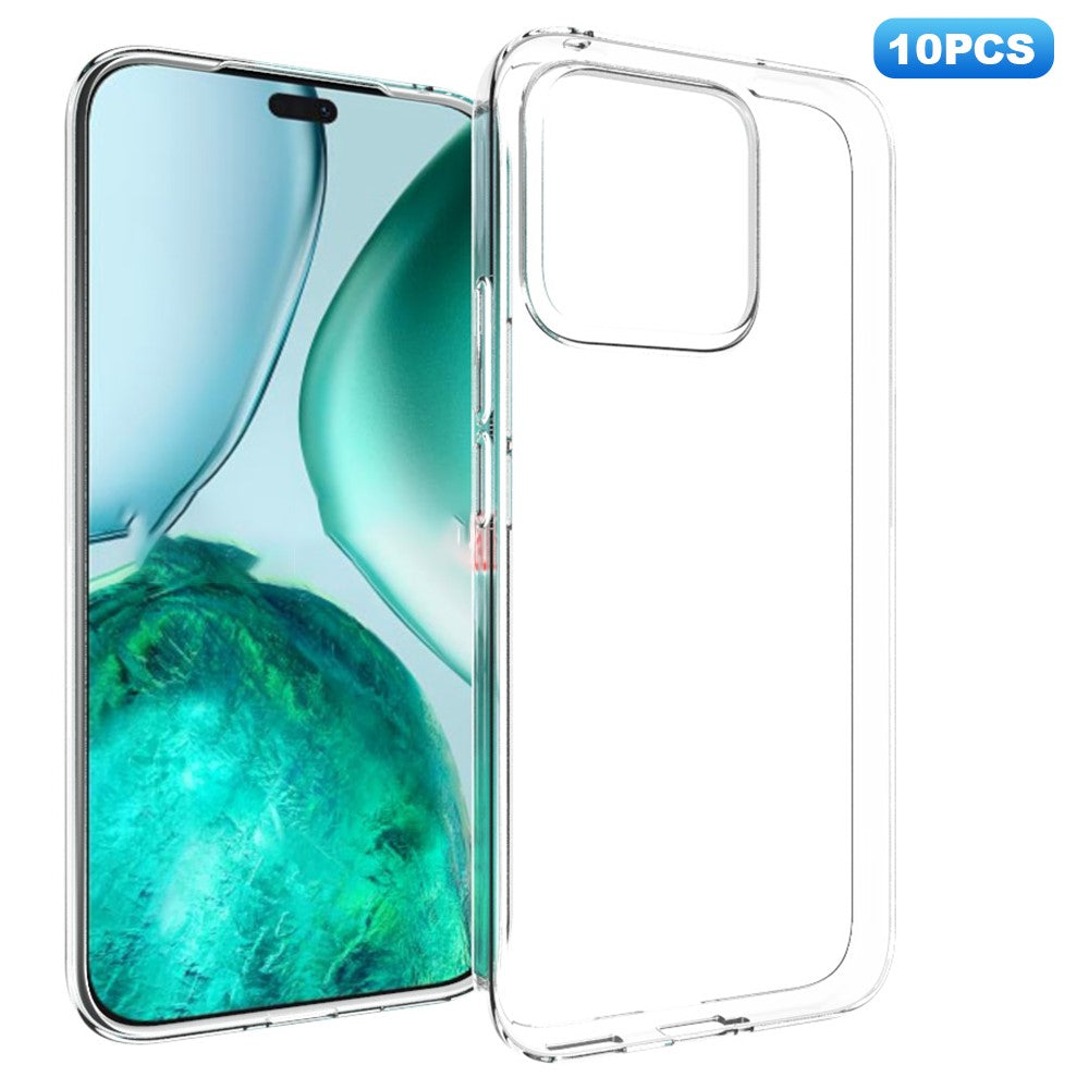 10 Stk. / Pakke Til Honor X8c 4G Etui Vandmærkefrit TPU Beskyttende Gennemsigtigt Telefoncover