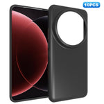 10Pcs  /  Pack For Xiaomi 15 Ultra Case Anti Fingerprint Soft TPU Protective Cover