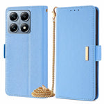 For Xiaomi 14T Pro Case PU Leather Wallet Stand Phone Cover with Crossbody Shoulder Strap