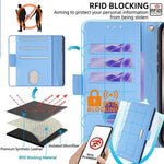 For Xiaomi 14T Pro Case PU Leather Wallet Stand Phone Cover with Crossbody Shoulder Strap