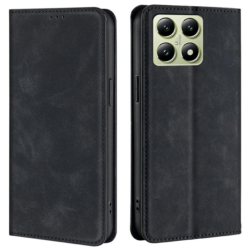 Xiaomi 14T-fodral med korthållare i PU-läder, magnetiskt mobilfodral