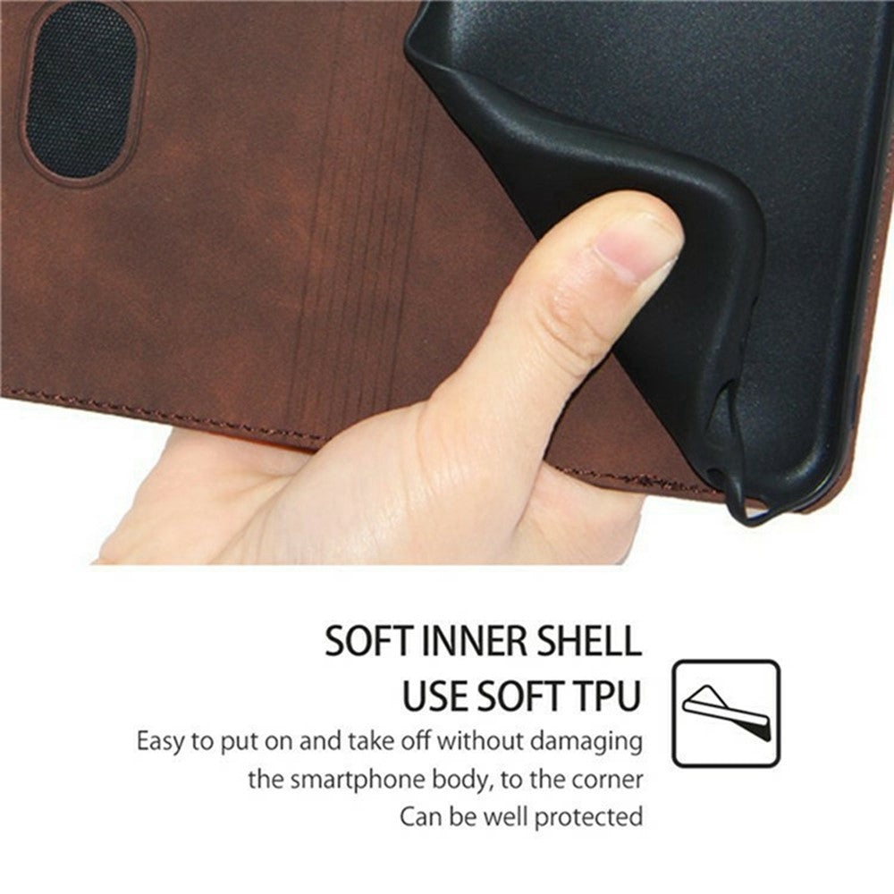 Xiaomi 14T-fodral med korthållare i PU-läder, magnetiskt mobilfodral