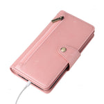 For Xiaomi Redmi Note 14 4G (164.84mm) Case Zipper Wallet Leather Stand Phone Cover Rivet Decor