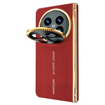 For Oppo Find N5 5G Magnetic Case PU + PC Phone Cover Built In Screen Protector with Lens Kickstand