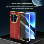 For Oppo Find N5 5G Magnetic Case PU + PC Phone Cover Built In Screen Protector with Lens Kickstand