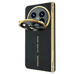 For Oppo Find N5 5G Magnetic Case PU + PC Phone Cover Built In Screen Protector with Lens Kickstand