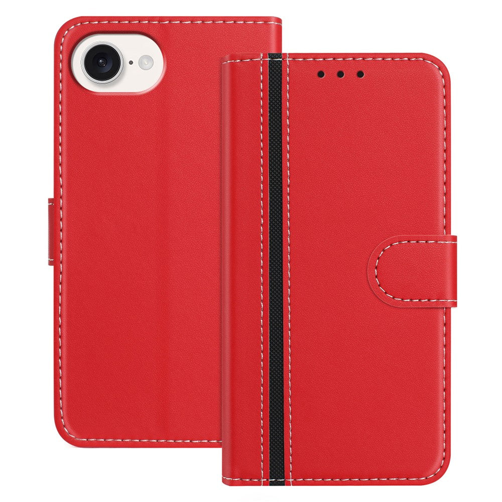 Til iPhone 17e / 16e Telefoncovers Pung Stativ Farve Samling Lædercover med Magnetlås