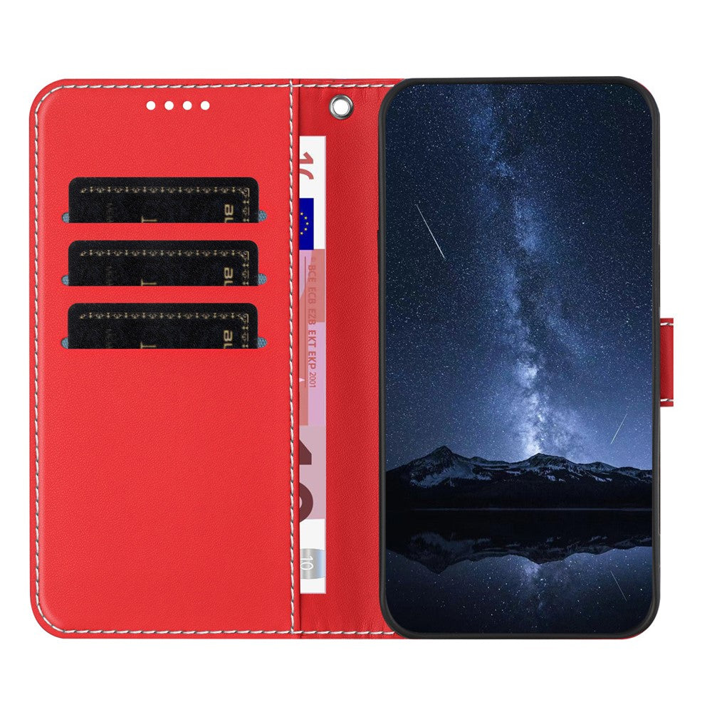 Til iPhone 17e / 16e Telefoncovers Pung Stativ Farve Samling Lædercover med Magnetlås