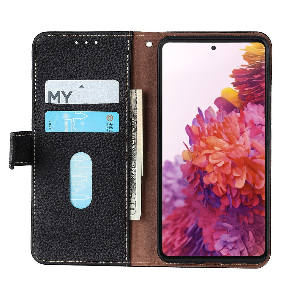 KHAZNEH For Honor 400 Lite 5G Case Genuine Cow Leather Flip Phone Cover