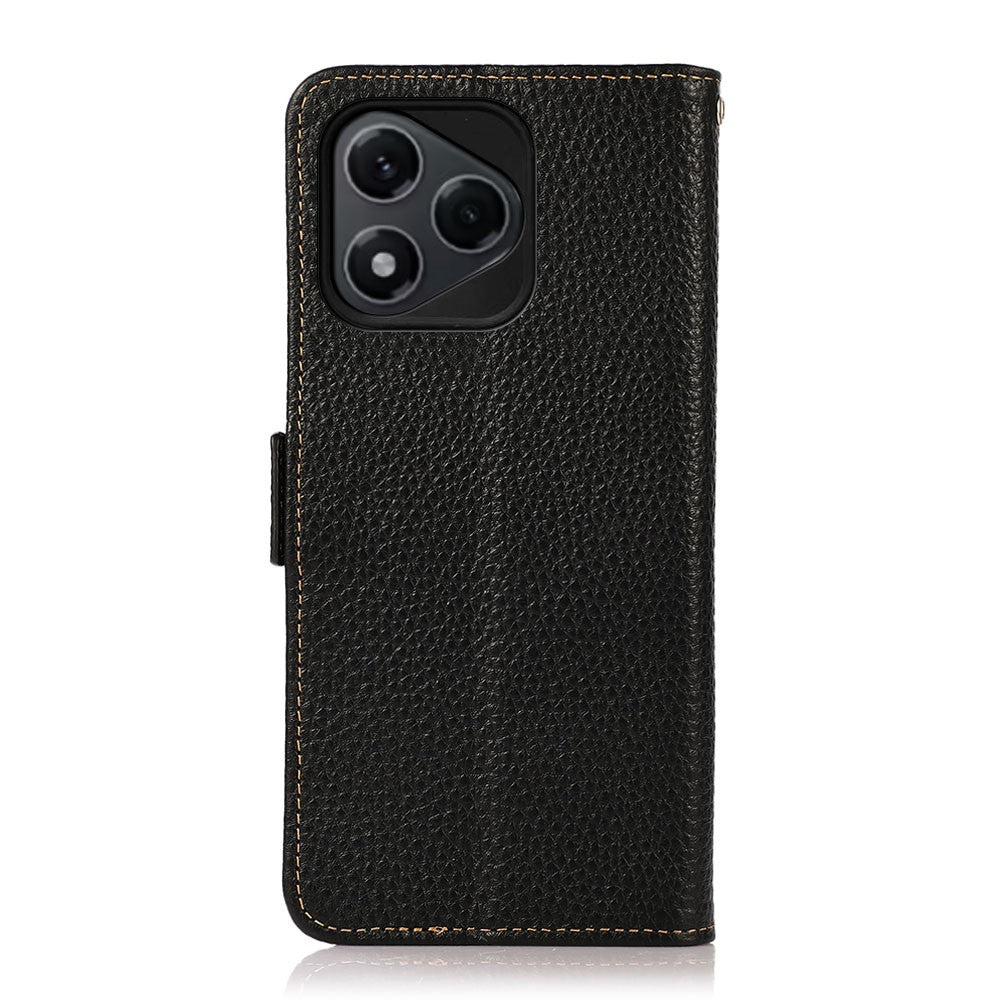 KHAZNEH for Honor 400 Lite 5G Phone Case Genuine Cow Leather Cover RFID Blocking