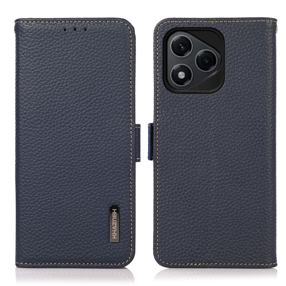 KHAZNEH for Honor 400 Lite 5G Phone Case Genuine Cow Leather Cover RFID Blocking