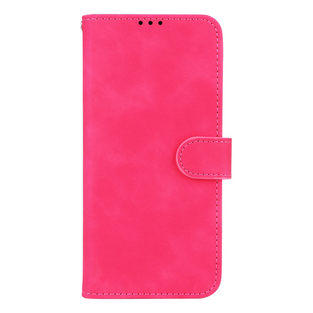 Läderfodral för Samsung Galaxy F06 5G / M06 5G, stötsäkert plånboksfodral med fällbart mönster.