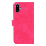 Läderfodral för Samsung Galaxy F06 5G / M06 5G, stötsäkert plånboksfodral med fällbart mönster.