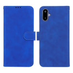 Läderfodral för Samsung Galaxy F06 5G / M06 5G, stötsäkert plånboksfodral med fällbart mönster.