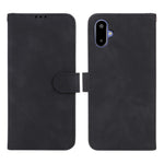 Läderfodral för Samsung Galaxy F06 5G / M06 5G, stötsäkert plånboksfodral med fällbart mönster.
