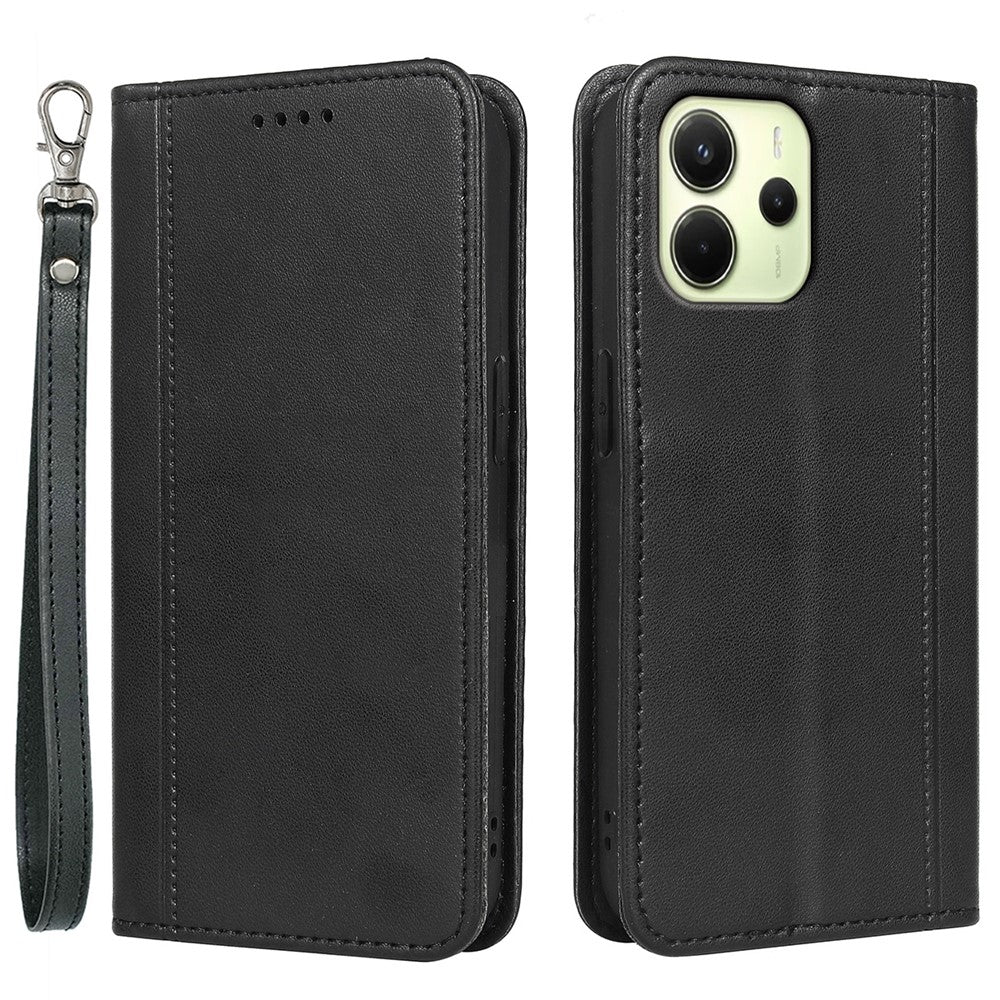 HX01 För Xiaomi Redmi Note 14 4G (164.84mm) Plånboksfodral Magnetisk Stängning PU-läder mobilfodral