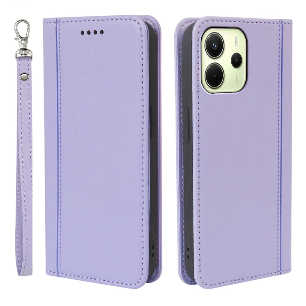 HX01 För Xiaomi Redmi Note 14 4G (164.84mm) Plånboksfodral Magnetisk Stängning PU-läder mobilfodral