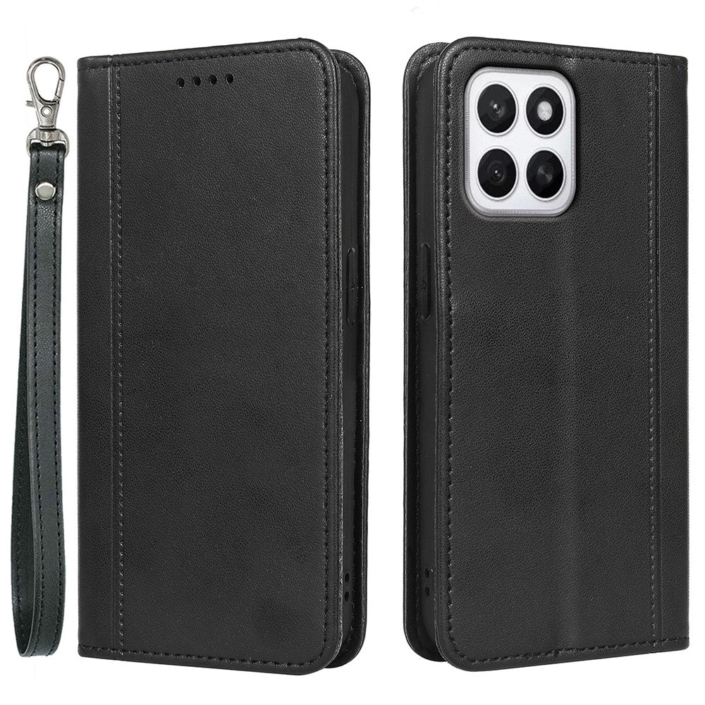 HX01 For Honor X8c 4G Wallet Case Magnetic Closing PU Leather Phone Cover