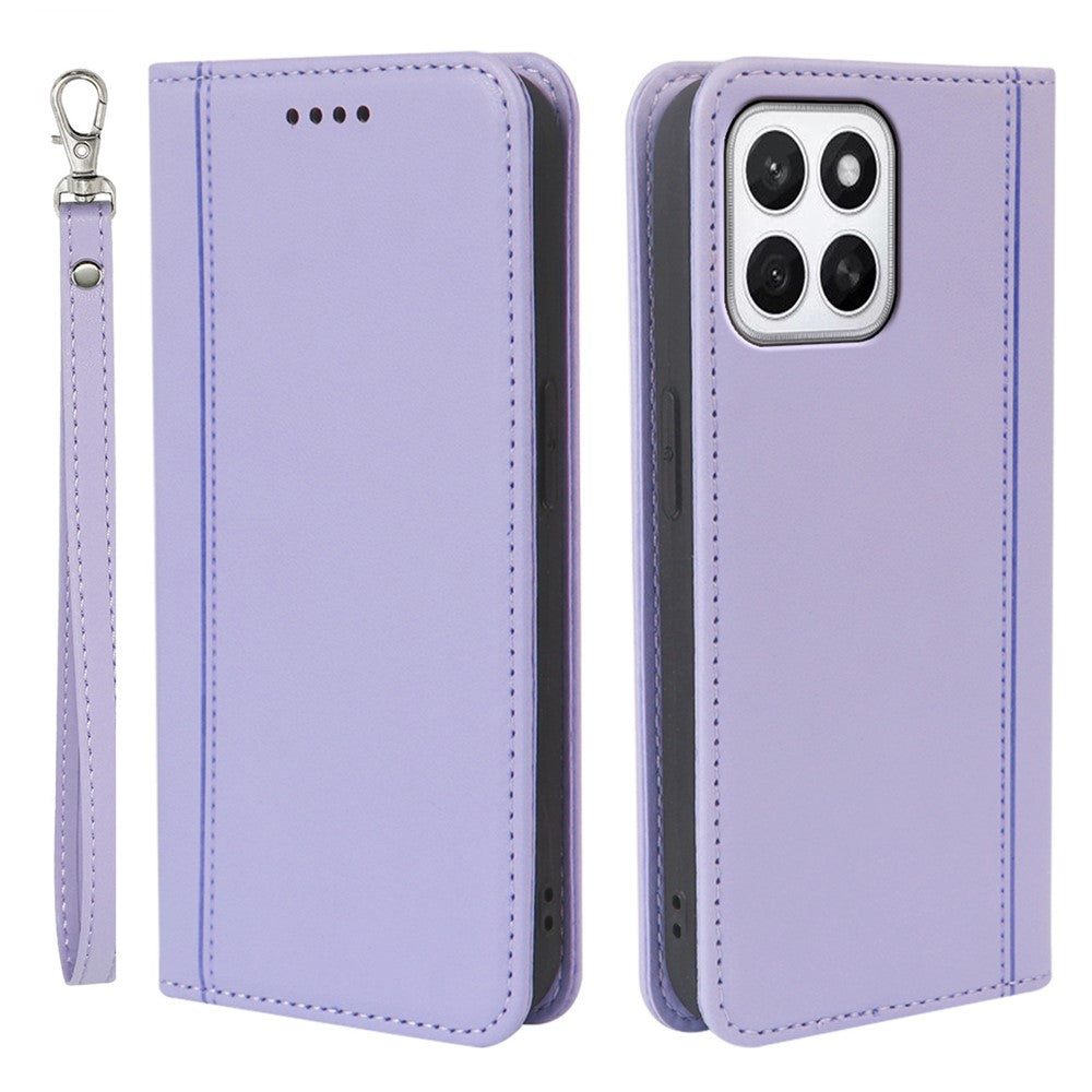 HX01 For Honor X8c 4G Wallet Case Magnetic Closing PU Leather Phone Cover