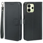 For Xiaomi Redmi Note 14 4G (164.84mm) Wallet Case Magnetic Snap Leather Phone Cover with Strap