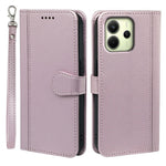 For Xiaomi Redmi Note 14 4G (164.84mm) Wallet Case Magnetic Snap Leather Phone Cover with Strap