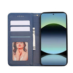For Xiaomi Redmi Note 14 4G (164.84mm) Wallet Phone Case Checkered Pattern Imprint Leather Flip Cover with Wrist Strap