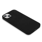 For iPhone 14 Plus Solid Silicone Drop Protection Phone Case Soft Fiber Lining Slim Fit Shockproof Protective Cover