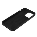 For iPhone 14 Plus Solid Silicone Drop Protection Phone Case Soft Fiber Lining Slim Fit Shockproof Protective Cover