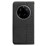 For Xiaomi 15 Ultra Wallet Phone Case Checkered Pattern Imprint Leather Flip Cover with Wrist Strap
