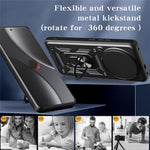 For Xiaomi 15 Ultra Case with Slide Camera Lid PC + TPU Kickstand Phone Cover