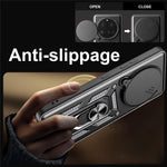 For Xiaomi 15 Ultra Case with Slide Camera Lid PC + TPU Kickstand Phone Cover