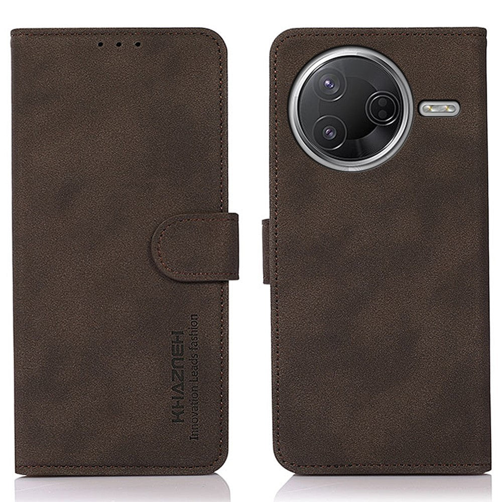 KHAZNEH PU Leather Case For Xiaomi Poco F7 Pro 5G  /  F7 Ultra 5G  /  Redmi K80 Pro 5G  /  K80 5G Wallet Stand Phone Cover