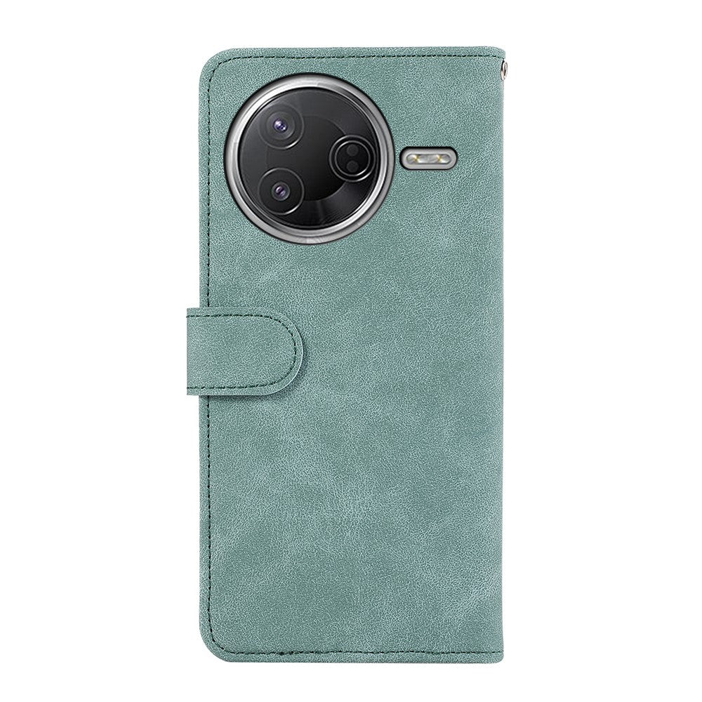 ABEEL Leather Case For Xiaomi Poco F7 Pro 5G  /  F7 Ultra 5G  /  Redmi K80 Pro 5G  /  K80 5G Color Splicing Flip Phone Cover RFID Blocking
