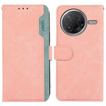 ABEEL Leather Case For Xiaomi Poco F7 Pro 5G  /  F7 Ultra 5G  /  Redmi K80 Pro 5G  /  K80 5G Color Splicing Flip Phone Cover RFID Blocking