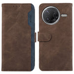 ABEEL Leather Case For Xiaomi Poco F7 Pro 5G  /  F7 Ultra 5G  /  Redmi K80 Pro 5G  /  K80 5G Color Splicing Flip Phone Cover RFID Blocking