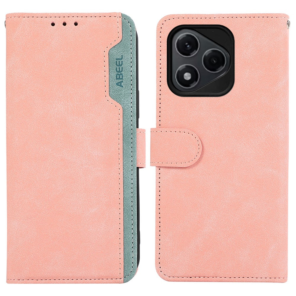 ABEEL For Honor 400 Lite 5G Case Color Splicing Leather Flip Phone Cover RFID Blocking
