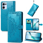 For Oppo Reno13 5G (Global) Wallet Case Mandala Flower Leather Phone Cover Stand