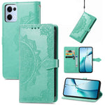 For Oppo Reno13 5G (Global) Wallet Case Mandala Flower Leather Phone Cover Stand
