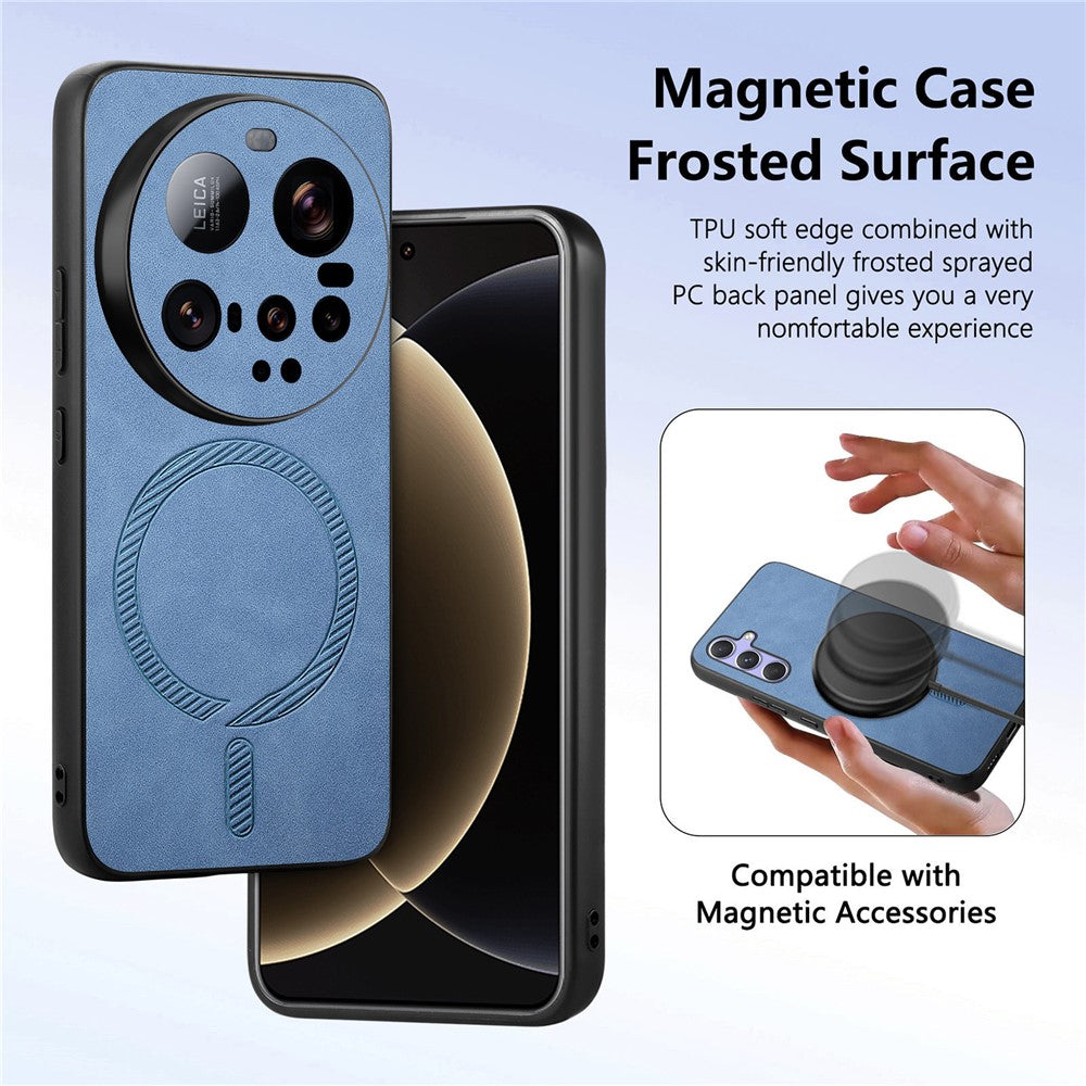 For Xiaomi 15 Ultra Leather Back Case Magnetic Case Skin-touch Phone Cover
