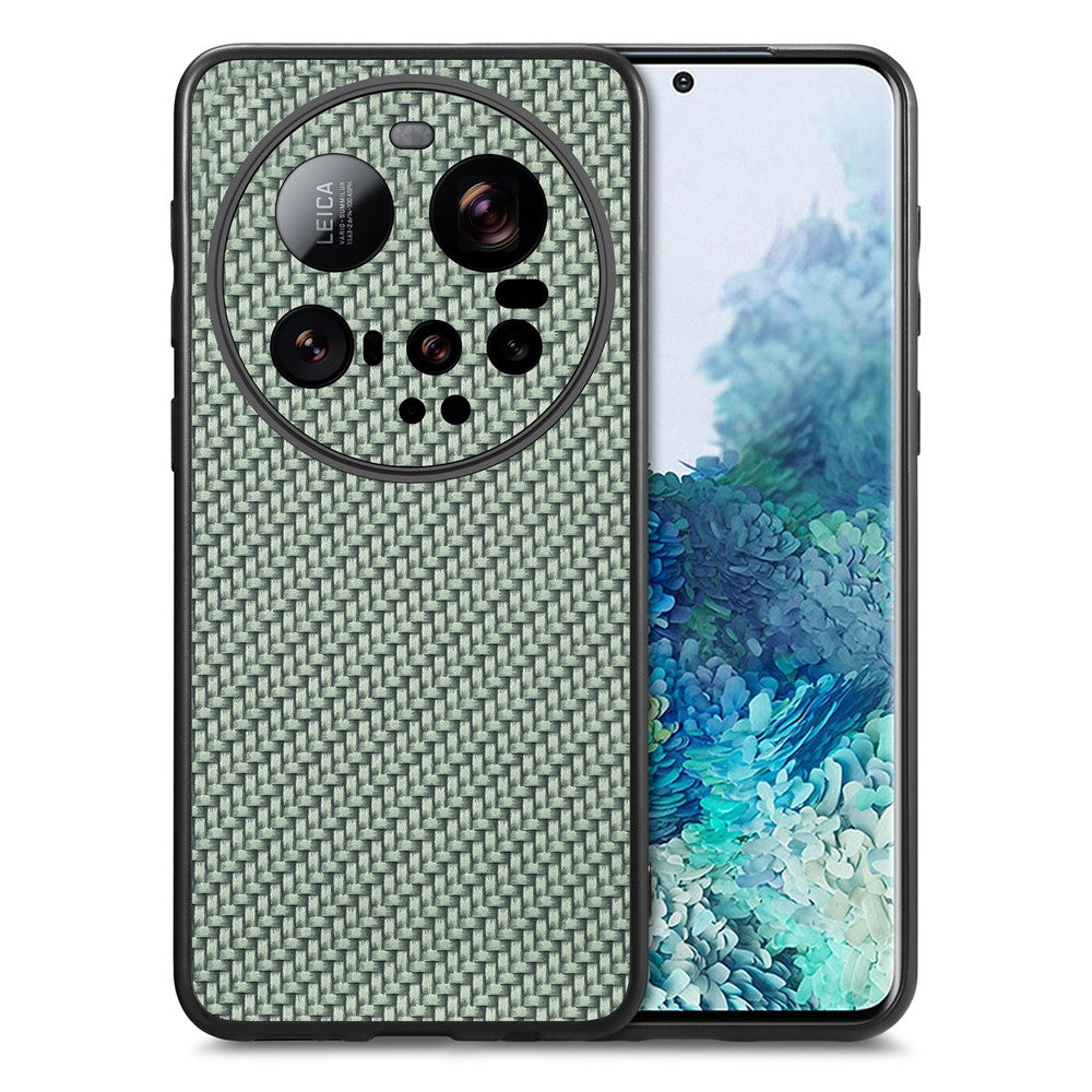 For Xiaomi 15 Ultra Case Carbon Fiber Texture PU+PC+TPU Phone Back Cover