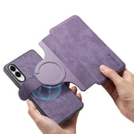 CASENEO For Samsung Galaxy S25 Edge Magnetic Case  Detachable Leather Phone Wallet Cover