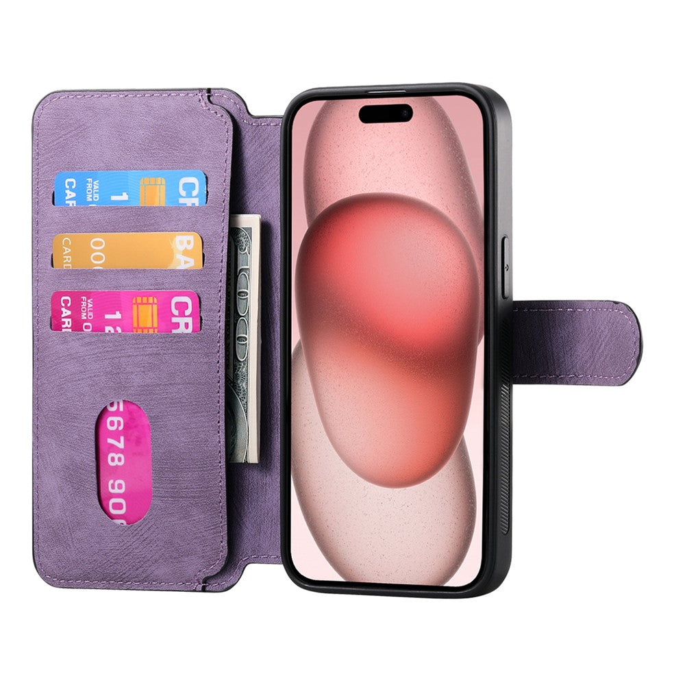 CASENEO For iPhone 17e / 16e Magnetic Case  Detachable Leather Phone Wallet Cover