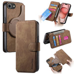 CASENEO For iPhone 17e / 16e Magnetic Case  Detachable Leather Phone Wallet Cover