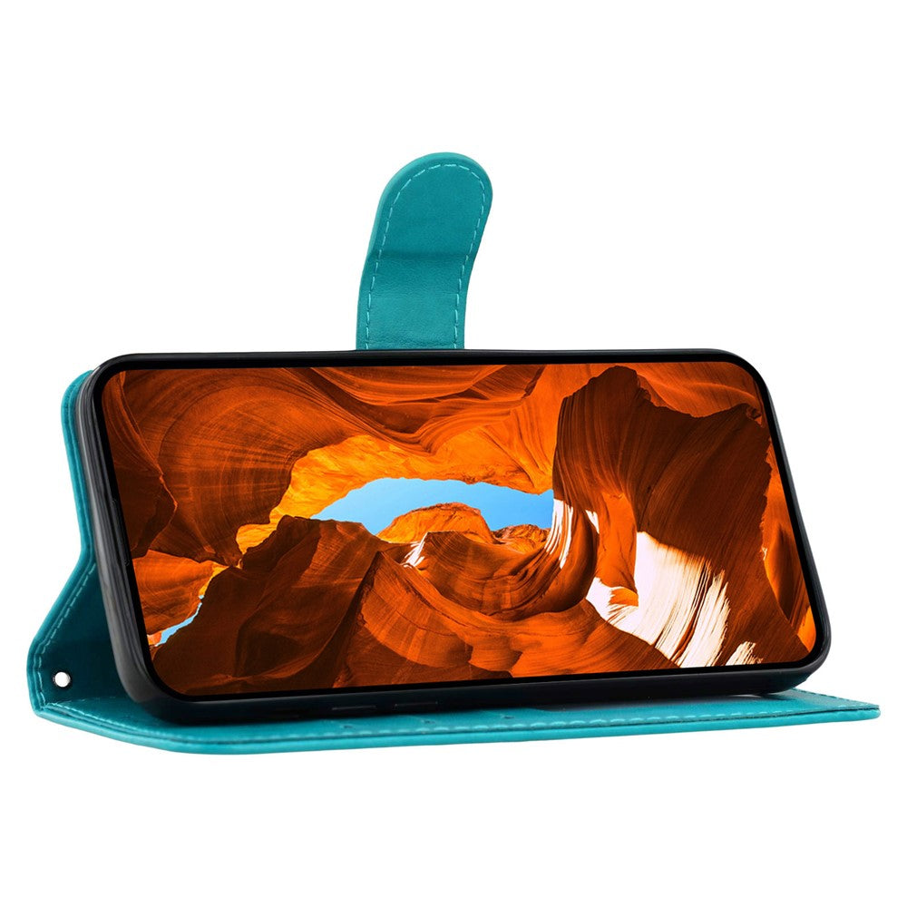 Til Samsung Galaxy A06s Covers PU Læder Flip Wallet Telefoncover med Rem