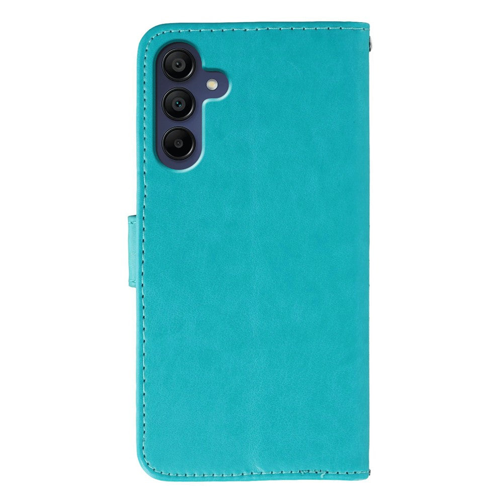 Til Samsung Galaxy A06s Covers PU Læder Flip Wallet Telefoncover med Rem