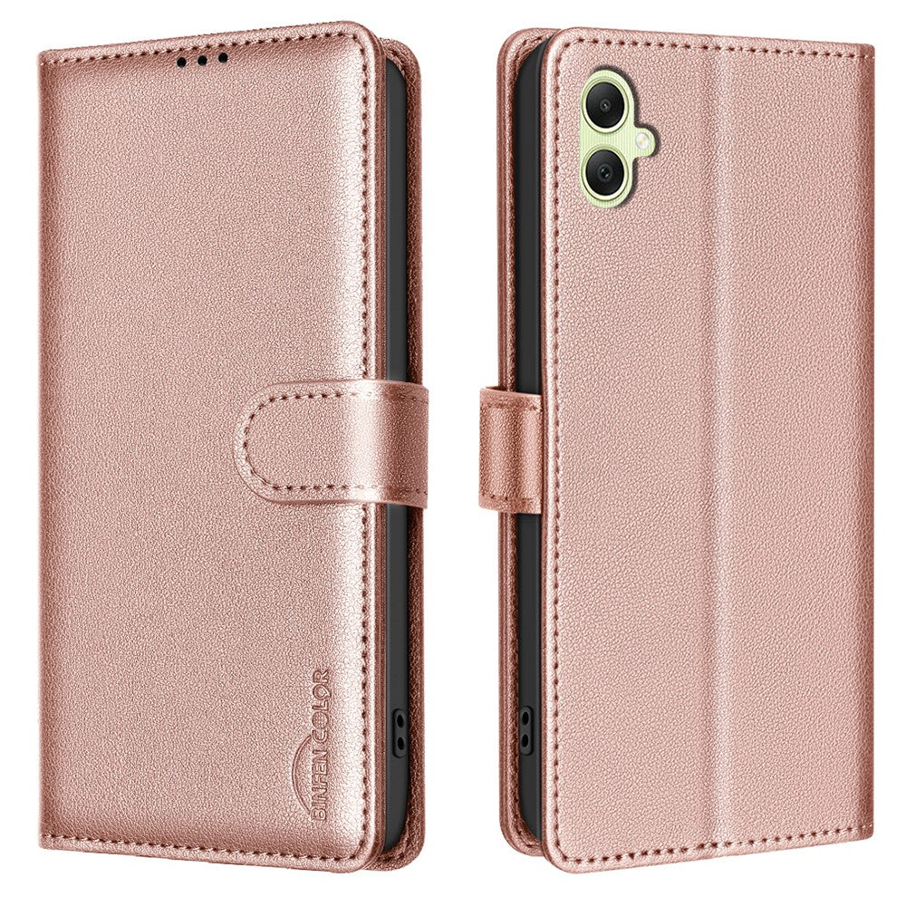 BINFEN COLOR BF32 For Samsung Galaxy F06 5G  /  M06 5G Leather Case Wallet RFID Blocking Phone Cover