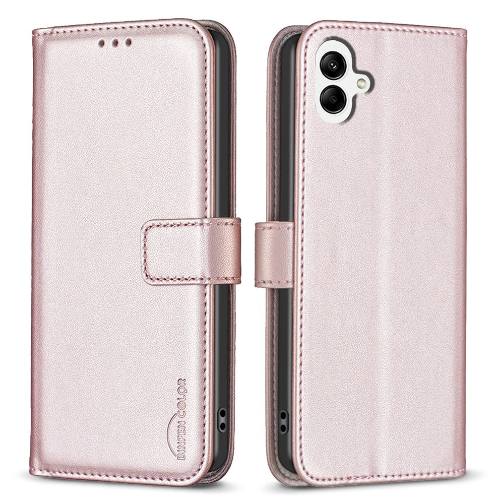 BINFEN COLOR BF17 For Samsung Galaxy F06 5G / M06 5G Case Wallet Folio Flip Leather Cover