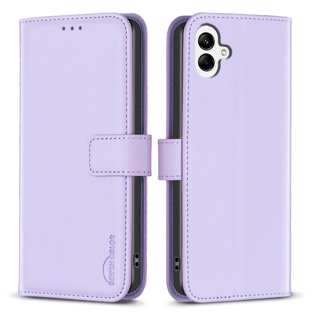 BINFEN COLOR BF17 For Samsung Galaxy F06 5G / M06 5G Case Wallet Folio Flip Leather Cover